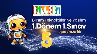 Bilişim Teknolojileri ve Yazılım Dersi 5Sınıf 1Dönem 1Sınav Çözüm Videosu [upl. by Alina]