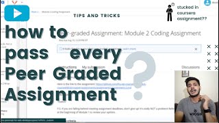 Pass Every Coursera PeerGraded Assignment With 100  Credit 2020  Coursera Assignment  Coursera [upl. by Acirahs746]