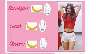 KPOP IDOL JEON SOMI BANANA DIET LOST 8 POUNDS IN 3 DAYS [upl. by Llevram]