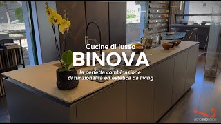 Binova  Cucine moderne di lusso  Novità Area Design 2023 [upl. by Ratep]