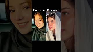 Rabeeca khan vs Dananeer Mubeen 😍 Rabeecakhan youtubeshorts naat islam hijab dananeer india [upl. by Akiras]