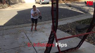 6 Baseball fielding drills you can do in your driveway or back yard  How to use a rebounder net [upl. by Gurtner]