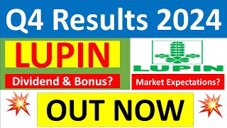 LUPIN Q4 results 2024  LUPIN results today  LUPIN Share News  LUPIN latest news  Lupin Dividend [upl. by Ailene]