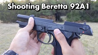 Beretta 92A1 POV Firing Modern M9 92FS Variant Outdoor ASMR 😔😔 [upl. by Schnorr]