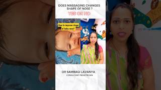 does nose massage helps to change shape newbornbaby telugudoctorsvideos andhrapradesh massage [upl. by Lorinda]