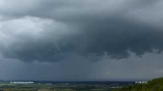 Schauerzelle Königstetten 21092013 rainstorm timelapse [upl. by Kirimia249]