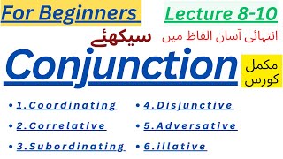 Conjunction Types of Conjunctions Coordinating Correlative Subordinating Disjunctive Illative [upl. by Doraj114]