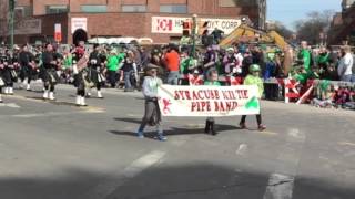 Syracuse Kilties St Pats Day Parade 2016 [upl. by Read]