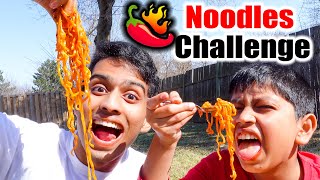 WORLDS SPICIEST NOODLES CHALLENGE 🥵🌶  VelBros Tamil [upl. by Ennobe]