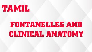 FONTANELLES AND CLINICAL ANATOMY IN TAMIL [upl. by Jessamine]