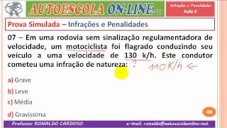 11 INFRAÇÕES E PENALIDADES  Resolução de Questões em Prova Simulada [upl. by Graf799]