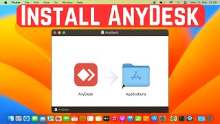 How to Install AnyDesk on Mac  How to Download AnyDesk on a MacOS 2024 [upl. by Selrac]