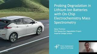 Probing Liion battery degradation with ECMS [upl. by Sampson509]