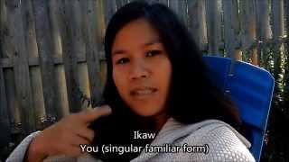 Learn Tagalog Filipino Lesson 1 1of 3 Pronouns and Sentences English Tagalog subtitles [upl. by Jaf]