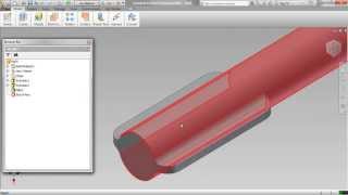 Drill Bit Video Tutorial Autodesk Inventor 2012 [upl. by Llenahc]