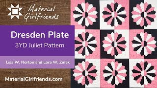 Dresden Plate Quilt Block Tutorial demonstrating the 3YD Juliett quilt [upl. by Allerie]