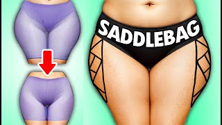 LOSE SADDLEBAG FAT  SIMPLE HOME WORKOUT FOR BEGINNERS [upl. by Nerreg]