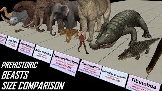 Prehistoric Beasts Size Comparison [upl. by Drida]