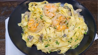 The BEST Shrimp Alfredo Pasta  Pasta Wessie like Carrabbas   Episode 2021 [upl. by Oliva]