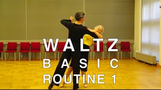 How to Dance Waltz  Basic Routine 1 [upl. by Ayrb747]