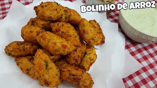 COMO FAZER BOLINHO DE ARROZ FÁCIL RÁPIDO E DELICIOSO [upl. by Katina121]