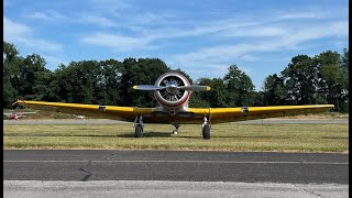 SNJ T6 Jersey Jerks Formation Flight New Garden Flying Field 06252024 [upl. by Rosalie]