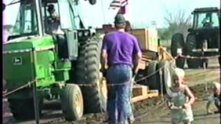 John Deere 4850 amp 4640 Tractor Pulling Ervin amp Curt Jensen Beresford South Dakota [upl. by Groh340]