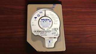 Maxtor Fireball 3 40GB Hard Drive Spin upseek [upl. by Wrdna]