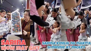 SARINA HILARIO ANG SAYA NAKATNGGAP NG REGALO GALING KAY TITA LETTY SA LOOB NG DISNEY STORE 🥰 [upl. by Leacim]