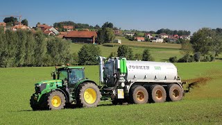 John Deere 6210R  Joskin 22500L  Lisier 2016 ETA Andrey amp Schafer [upl. by Eiliah]