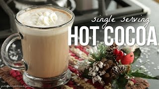 How to Make Hot Cocoa Hot Chocolate For One Recipe [upl. by Ecirtahs159]