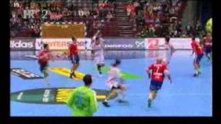 Croatia  Serbia 2424 Handball WM Sweden 2011flv [upl. by Ellahcim985]