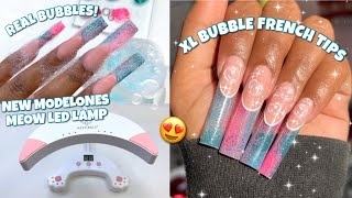 MULTI COLORED BUBBLE TEXTURE NAILS REAL BUBBLES  NAIL RESERVE GEL POLISH  EASY POLYGEL NAILS [upl. by Victor366]