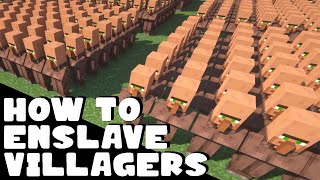 How To Enslave Villagers in Minecraft [upl. by Naaman]