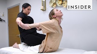 We Tried A Thai Massage  Insider Beauty [upl. by Filippo]