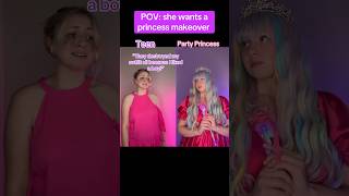 POV She wants a princess makeover princess makeover shorts [upl. by Downs]