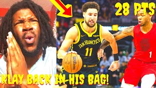 TRAIL BLAZERS VS WARRIORS REACTION 2023 TRAIL BLAZERS VS WARRIORS HIGHLIGHTS REACTION 2023 [upl. by Justen54]