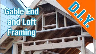 Framing Gable Ends Loft and FInal Sheeting How To Build A Shed ep 11 [upl. by Ielhsa86]