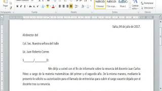 Como realizar una nota en Word [upl. by Ackerley]