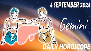 ✨ THE UNIVERSE CONSPIRATES IN YOUR FAVOR 💖 DAILY HOROSCOPE GEMINI SEPTEMBER 4 2024 ♊️ 🌞 GEMINI 💫 ⭐️ [upl. by Yurik]