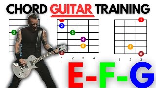 3Minute EFG Chord Mastery 30 BPM Practice Guide Clean Transitions [upl. by Asetal]