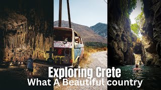 A couples 7 Day Crete Holiday  We visit the most beautiful waterfall Abandoned monastery and more [upl. by Ahtram69]