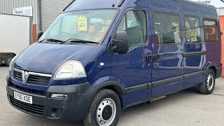 Vauxhall Movano 25 CDTi 16v 3900 4dr LWB 16 Seats 2006 Blue [upl. by Ertemed]