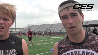 Chase Prestage amp Chase Terrell of Pearland Football [upl. by Irot]