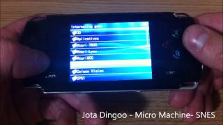 Dingoo A330 Micro Machine SNES Jota Dingoo [upl. by Anaud]