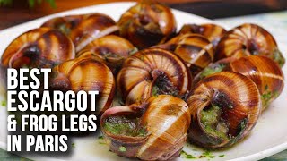 We Tried The Best Escargot Restaurant in Paris  Frog Legs [upl. by Damian]