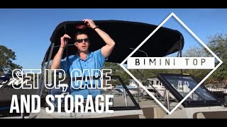 How to Use Your Boat Bimini Top and Storage [upl. by Alika100]