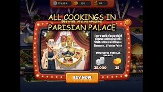 All Cookings in Parisian Palace Cooking Dash [upl. by Mayrim]