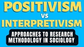 Positivism vs Interpretivism  What is Positivism in Sociology [upl. by Netsew]