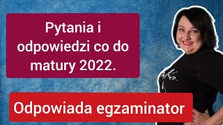 Matura z polskiego 2022 Pytania i odpowiedzi co do matury z polskiego2022 [upl. by Otho]